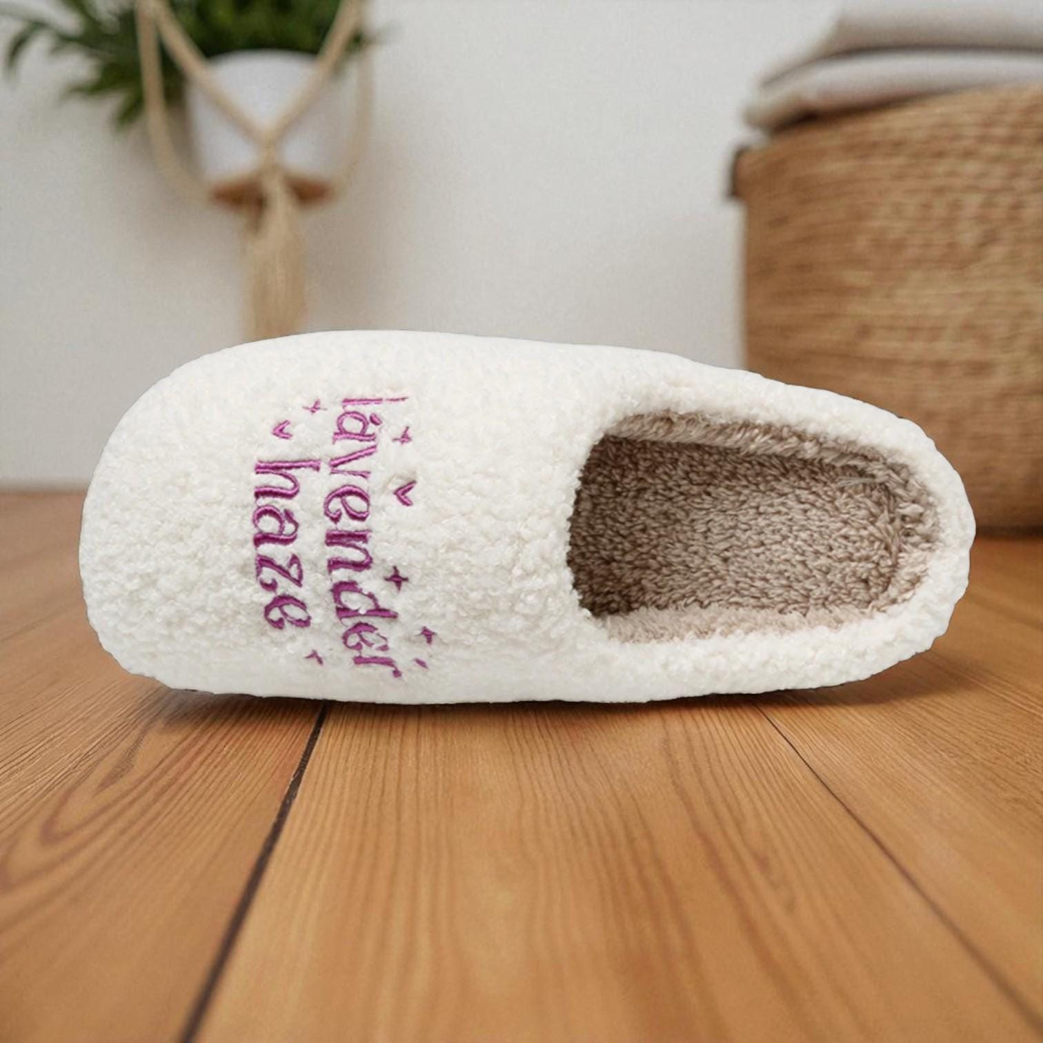 Women’s “Lavender Haze” Fuzzy Slippers