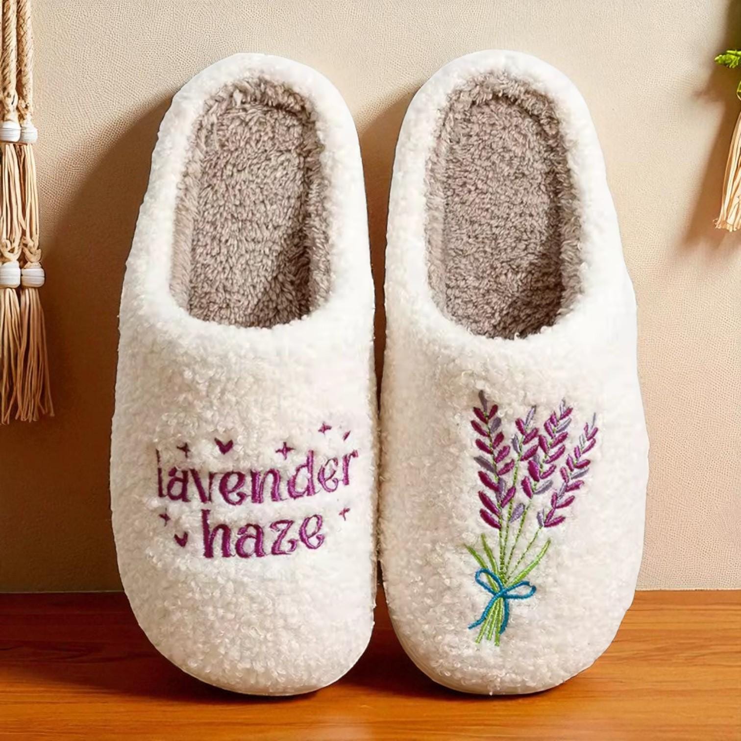 Women’s “Lavender Haze” Fuzzy Slippers