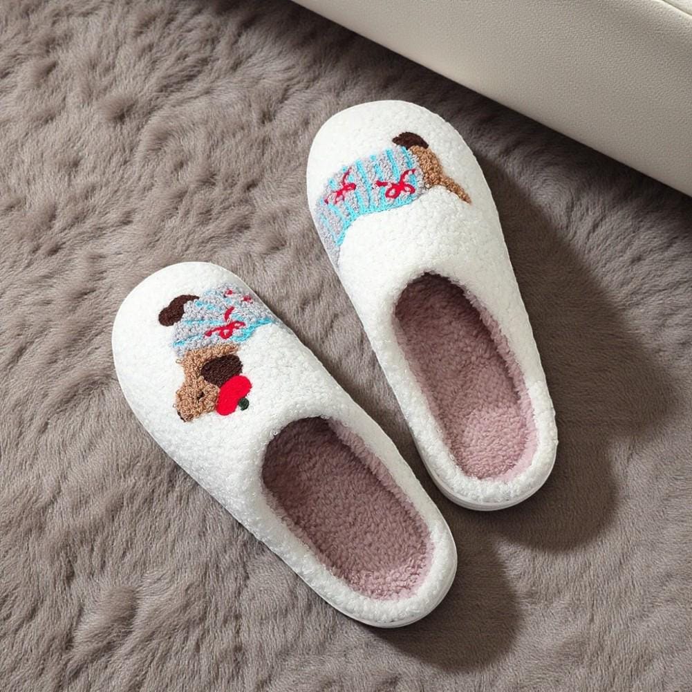 Women’s Dachshund Sausage Dog Plush Slippers