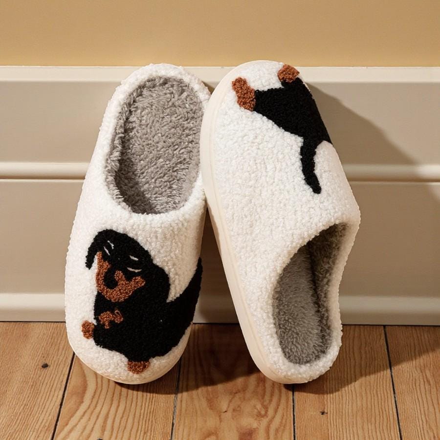 Women’s Dachshund Plush Slippers